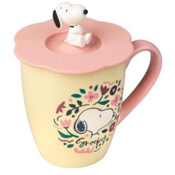 Taza Premium Snoopy con Tapa - 350 ml, Apta para Microondas y Lavavajillas, Regalos Originales de Cerámica