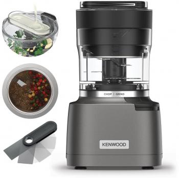Kenwood Picadora Trituradora 2 en 1 Duo Prep CHP80.000SI, mini picadora de 0,9 litros, 800W, color plateado