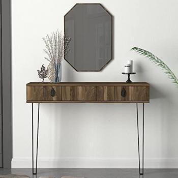 Skyedecom - Aparador de madera de nogal y aparador Lost Aynali – Walnut 804TRH3507