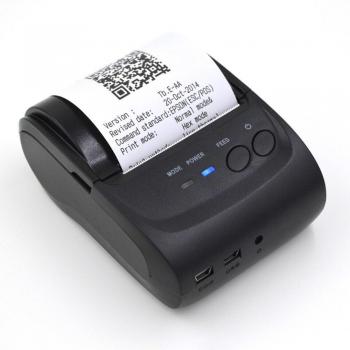 egomall 58 mm Mini impresora térmica portátil de recepción de la impresora térmica pos-5802ld para Windows Bluetooth Android