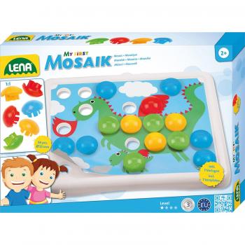 Mosaico Infantil Mi Primer Mosaico de Lena, 33 cm, 44 piezas, multicolor, juego educativo para niños a partir de 2 años