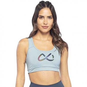 Sujetador deportivo Ditchil Fire para mujer en color gris (720-SMOKE Blue, L)