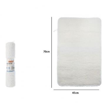 Alfombra de Baño Suave 45x70 cm Blanca