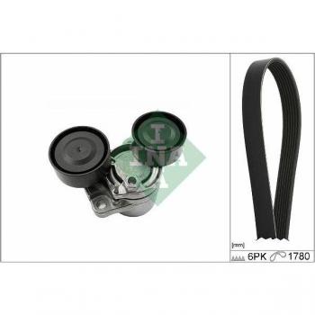 Juego de correas trapezoidales INA V-Ribbed Belt Set 529 0510 10 con rodillos