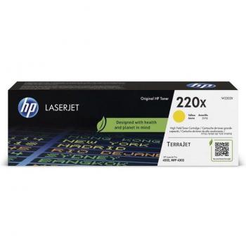 Cartucho de tóner HP 220X amarillo de alta capacidad para impresoras LaserJet