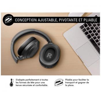 Auriculares Bluetooth 5.3 Force Play Immersion con ANC y ENC, circumaurales, 60 horas de autonomía, color negro