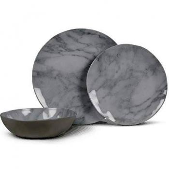 Juego de vajilla Kampa Marble de 12 piezas