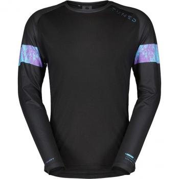 Camiseta de ciclismo de hombre Scott Trail Tuned manga larga negra - M