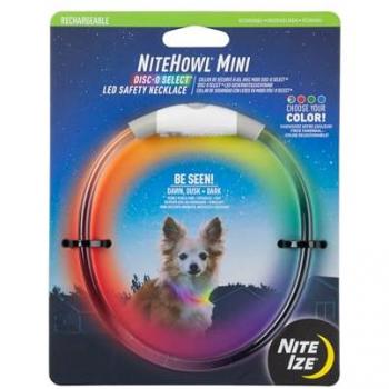 Collar LED Mini Nitehowl Recargable USB Multicolor para Perros Pequeños