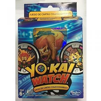 JUEGO DE CARTAS COLECCIONABLE YOKAI WATCH PACK FLAMILEON Y KOMAJIRO