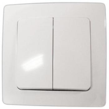 Interruptor Doble empotrable 10 A/250 V Electro Dh 36.535/DC/B 8430552137763