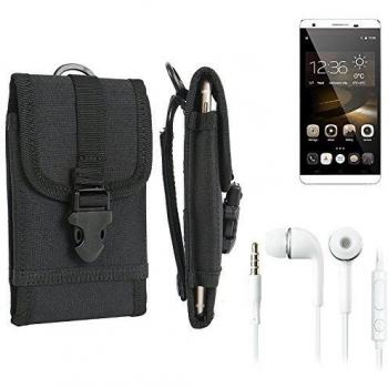 bolsa del cinturón / funda para Cubot X15, negro + Auriculares | caja del teléfono cubierta protectora bolso - K-S-Trade