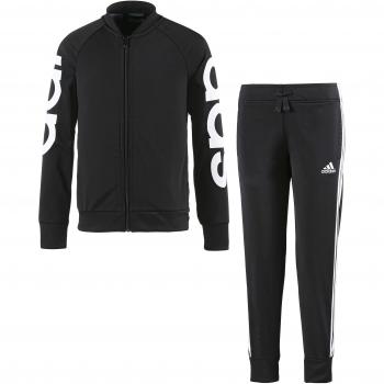 adidas Pes TS Chándal, Niñas, Negro / Blanco, 152