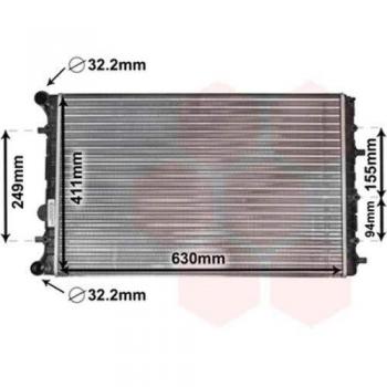 Van Wezel 58002347 Radiador