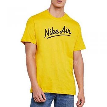 NIKE M NSW SS tee Air 1 Camiseta, Hombre, Dark Sulfur/Black, XS