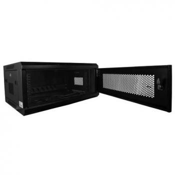 Armario Rack 4U de 19 para pared con paneles de malla