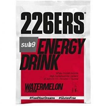 226ERS Sub9 Energy Drink Monodosis, Bebida Energética en Polvo con Proteína Whey, BCAAs, Amilopectina, Taurina y L-Carnitina, Sandía - 1 unidad x 50 gr