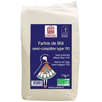 Harina Semi Integral de Trigo Orgánica Celnat 1kg