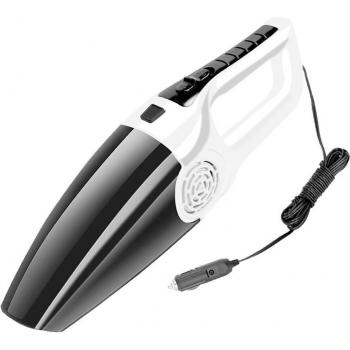 Aspiradora de Mano Mini para Coche 120W con Alta Succión, Doble Uso Húmedo y Seco, 5M, 12V