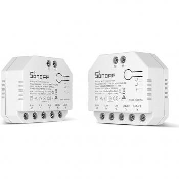 Interruptor de Luz Inteligente SONOFF DUAL MINI R3 2-Gang 2-Vías (Paquete de 2)