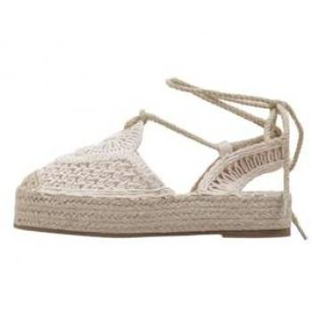 Alpargatas Limma Elba Esparto Plano Mujer Beige
