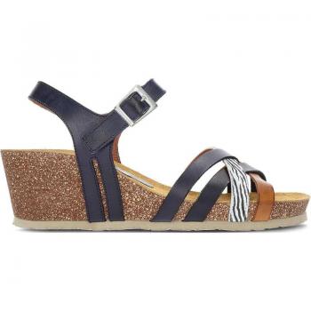 Sandalia Fluchos Palma D8551 Cuero Auténtico para Mujer, Sandalias de Mujer FLUCHOS SANDALIA PALMA D8551 TEXAS MARINO