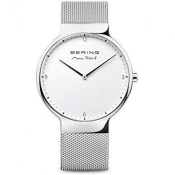 Bering Max René Men's Analog Quartz Watch 40mm Stainless Steel with Sapphire Crystal 15540-004