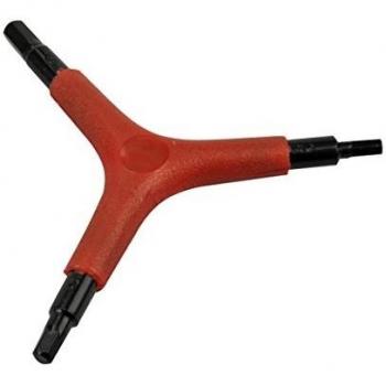 Fischer Dreiarm-inbusschlüssel, Llave Allen De Tres Brazos Unisex Adulto, Metallic-orange, Talla Única