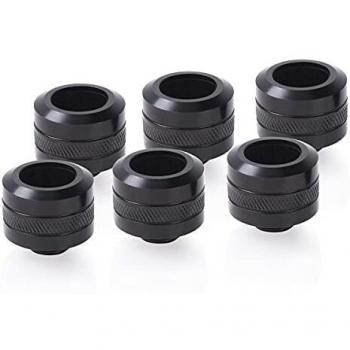 Alphacool Eiszapf. PRO 16mm 6erPack bk | HardTube Fitting G1/4-1017628