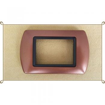 Placas ABS Compatibles para Serie Living International - Acabado Cobre - 7 Foros