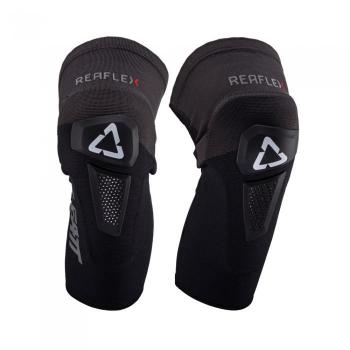 Leatt Rodillera ReaFlex Hybrid Negra para Niño, características: diseño híbrido, protección flexible y ligera, tamaño juvenil, material resistente a impactos, ajuste seguro y cómodo