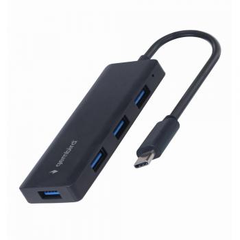 Hub USB 3.1 Tipo A de 4 puertos, integrado en cable USB Type-C