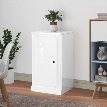 Armario aparador blanco pulido 37,5x35,5x67,5 cm madera multicapa contrachapada brillante