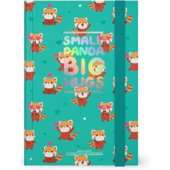 Agenda Legami Red Panda 1 día página 16 meses 24/25 multilingüe