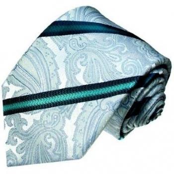 Lorenzo Cana - Corbata - Rayas - para hombre Verde azul claro
