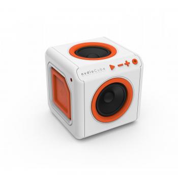 Power Cube 3902/EUACPT - Adaptador Múltiple y AudioCube Bluetooth en Naranja/Blanco