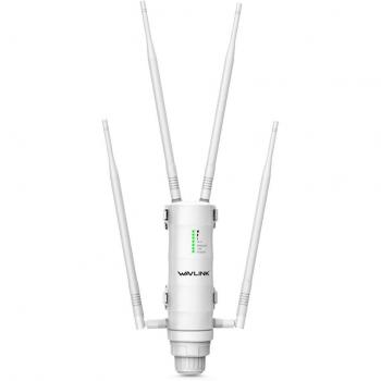 Wavlink AC1200 Dual Band Extensor WiFi/Ap Inalámbrico para Exteriores de PoE y Antenas de Alta Ganancia, 5GHz 867Mbps and 2.4GHz 300Mbps, 1000Mbps WAN Port,Versión Mejorada