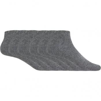 Pack de 6 pares de calcetines de mujer de algodón Basix liso Punto Blanco