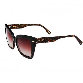 Polar GOLD 124 Women's Polarized Sunglasses - Shiny Black Brown Marble Gradient