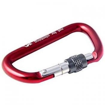 Fixe Auxiliar Seguro Mosqueton, Unisex Adulto, Rojo, S