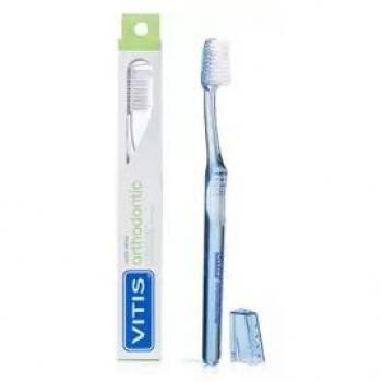 Cepillo Dental Vitis Ortodóntico con Cerdas Suaves y Cabezal Compacto