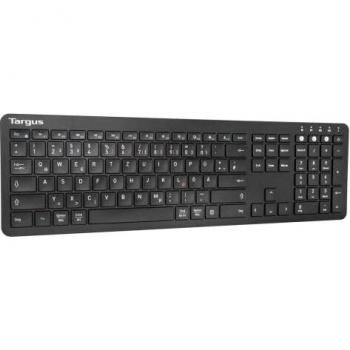 Teclado Bluetooth Antimicrobiano Targus Full-Size Multi-Dispositivo QWERTZ Alemán Negro