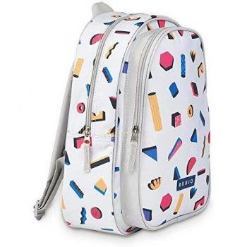 Mochila formas 3D gris
