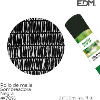 Malla de Sombreo Negra 70% de Ocultación 2x100 Metros