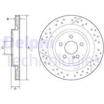 Disco de freno DELPHI BG4958C