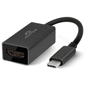 Adaptador USB-C a HDMI Advance - Adaptador de Datos y Video (Negro)