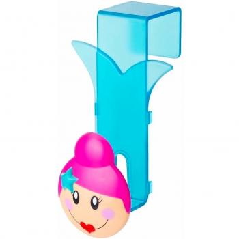 VIGAR Dolls Gancho para Puerta, Material: PVC Friendly y ABS, Azul/Rosa, 10 X 9.5 X 18.5 cm, 6 Unidades