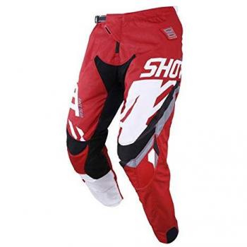 SHOT Pantalón Cross Contacto Score, rojo/blanco, talla 30US