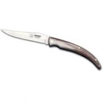 Navaja de bolsillo Cudeman 455-A con mango de asta de toro y hoja de 8 cm.