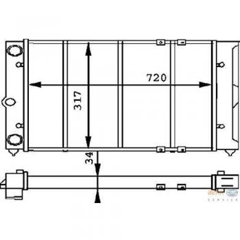 Hella  8MK 376 715-281 radiador